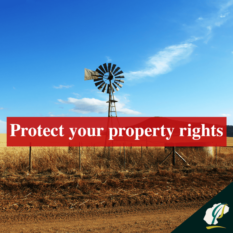 Protect your property rights