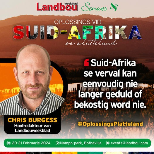 Oplossings vir SA se platteland/ Solutions for SA’s countryside